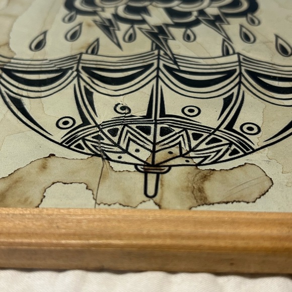 SOLD Abstract traditional print floral tattoo gift wall decor home bedroom alt - Picture 4 of 6